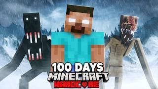 I Spent 100 Days in Minecraft’s Scariest Winter…