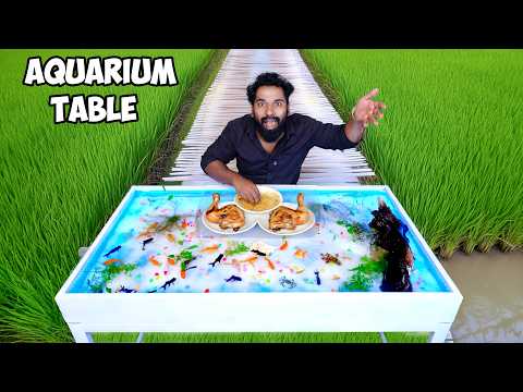 Making Aquarium Dining Table | തീൻ മേശയിൽ ഇനി മീനെ കളിപ്പിക്കാം | M4 Tech |