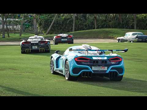 Hypercars In Action At Motorcar Cavalcade - F5 Revolution, Bugatti Chiron, Koenigsegg Regera, Pagani