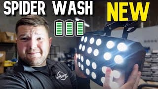 New Dj Light - Spider Wash (battery Powered)
