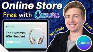 Create A Free Online Store With Canva In 15 Minutes (ecommerce Tutorial)