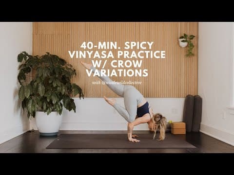 40-min. Int. Spicy Vinyasa Yoga Class W/ Crow Pose Options With Nicole Wild