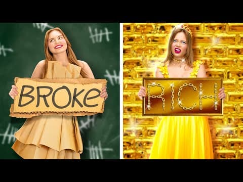 💰 1 Star Vs 5 Stars Students | Funny School Situations & Survival Hacks