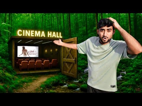 We Made A Luxury Movie Theatre Inside Jungle