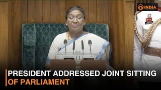 President Addressed Joint Sitting Of Parliament