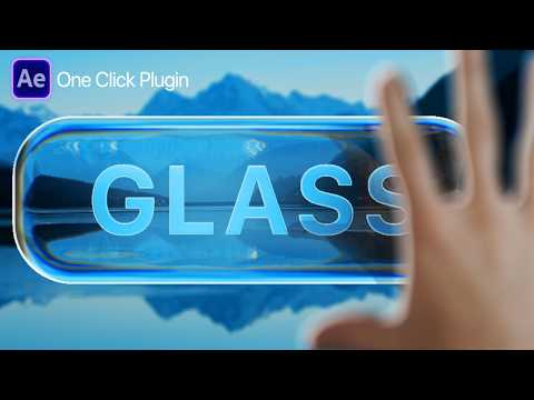 One Click Liquid Glass In After Effects - New Plugin!