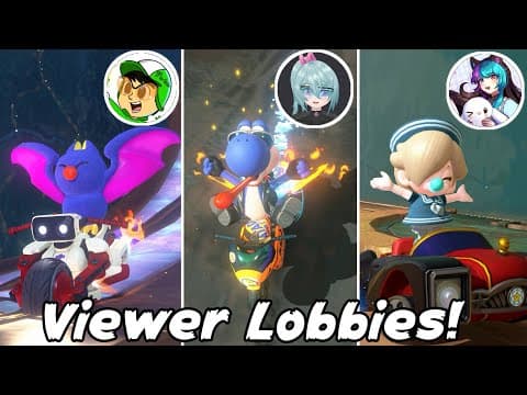 🔴mario Kart World Viewer Lobbies W/ @shimizuaise & @mimyukyu!
