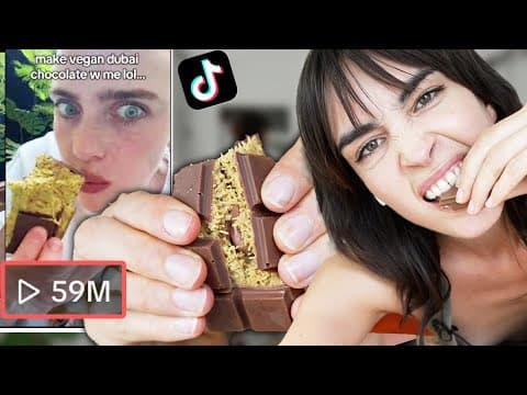 I Tried Billie Eilish's Viral Vegan Dubai Chocolate Recipe From Tiktok