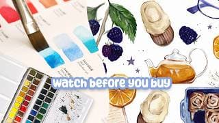 The Biggest Watercolor Palette I Own ✦ Paul Rubens Swatches & Painting