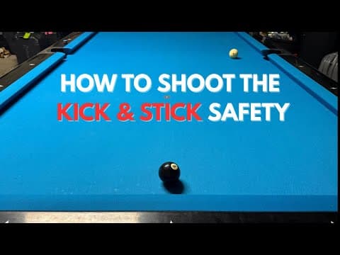 How To Shoot The Kick & Stick Safety Shot | Pool Safety Shot