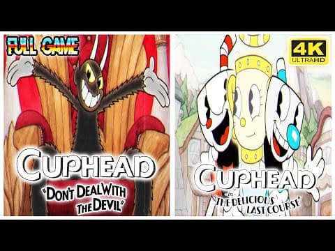 Cuphead + Dlc - 300% Full Walkthrough Gameplay (no Damage, Expert, Regular, & Pacifist) (uhd) [4k]