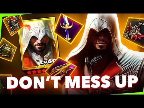 Ezio Auditore New Player Best F2p Artifacts Guide! | Raid Shadow Legends