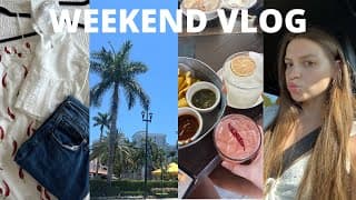 Weekend Vlog 🌶️🌞: Thrift & Marshalls Haul, Date Night, Running Errands, Weekly Plan & Clean My Couch