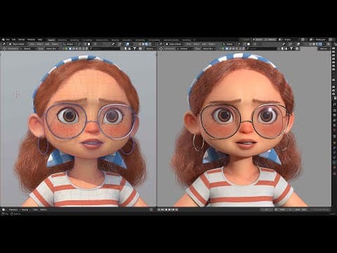 Stylized Character Modeling - Stuck Animate - Blender 4.4