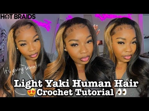 I Tried A Flip Over Quick Weave Using Light Yaki Crochet Hair?! Bleach Test &curls Ft.hot Braids💕