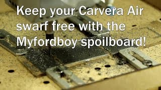 Improved Spoilboard For Metal Cutting. Makera Carvera Air Cnc Machine.