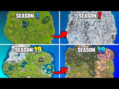 Fortnite Map Evolution! (chapter 1 - Chapter 7)