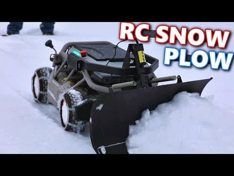 Insane! This Rc Can Plow Snow!