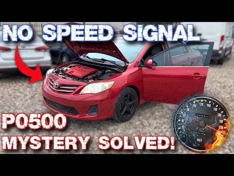 Toyota Corolla Check Engine Light P0500 – Diagnosed & Fixed!