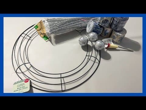 Easy Ribbon Wreath Diy || Winter Wreath Diy || Beginner Friendly Wreath Method