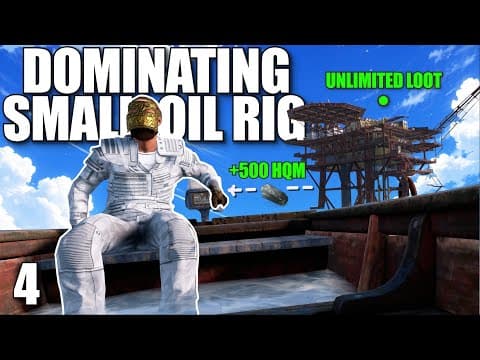 I Built In The Most Op Spot Next To Small Oil Rig In Solo Rust...