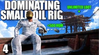 I Built In The Most Op Spot Next To Small Oil Rig In Solo Rust...
