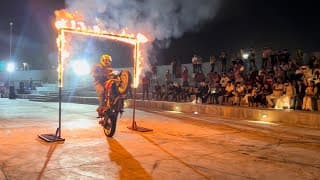 Amazing Bike Stunt Show at Rajkot Atal Sarovar 😍🔥👍