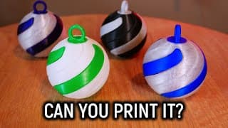 The Most Challenging 3d Printed Christmas Bauble Ever Devised...