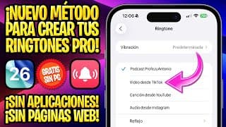 Al Fin Crea Tus Propios Tonos De Llamadas Sin Aplicaciones Ni Páginas Web ✅ Tutorial Gratis Ios 26