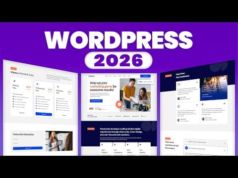 How To Make A Free Professional Website ~step By Step~ 2026 (wordpress And Elementor For Beginners)