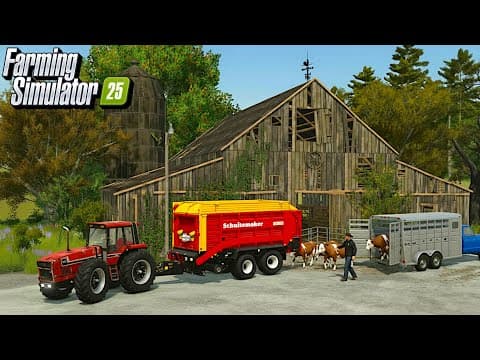 I Started Re-building An Abandoned Cattle Farm | Farming Simulator 25