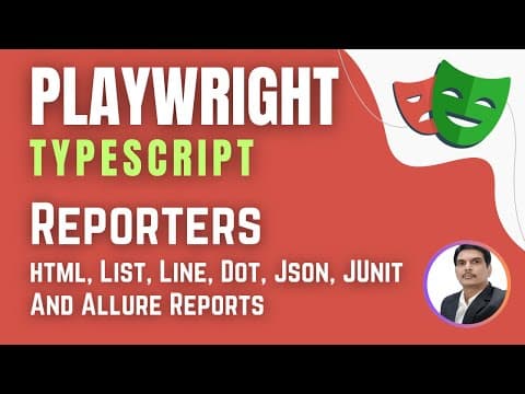 Playwright With Typescript | Reporters | Html,json,junit & Allure Reports(session 19-final Session)