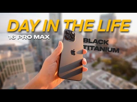 Iphone 16 Pro Max - Day In The Life Review (camera + Battery Test)