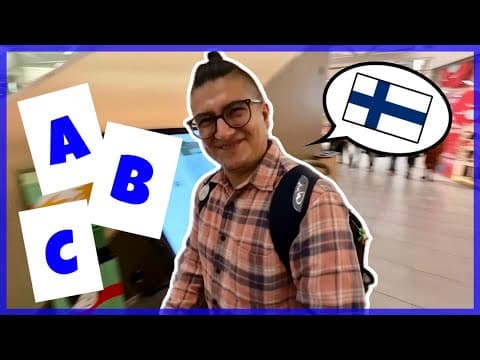 Learn Finnish In A Mall! | Can My Student Survive These Mini Language Challenges?
