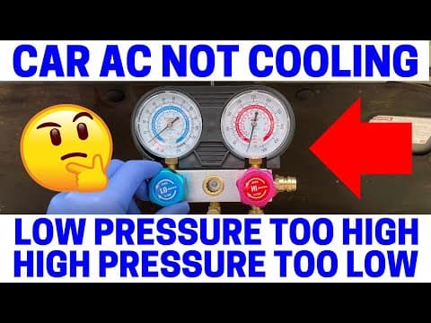 Car Ac Not Cooling - Low Pressure Too High - High Pressure Too Low