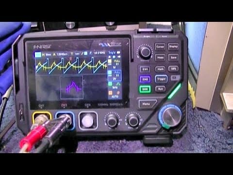 Testing Xy Mode For Television Alignment And Review Fnirsi® 2d15p Scope Meter Signal Generator