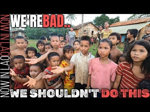 We Shouldn't Be Doing This In Lao Villages | Big Loop Tour E16