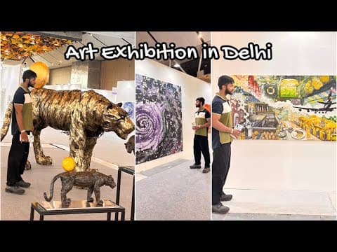 International Art Exhibition In Delhi - Vlog || Art Asia Delhi 2025