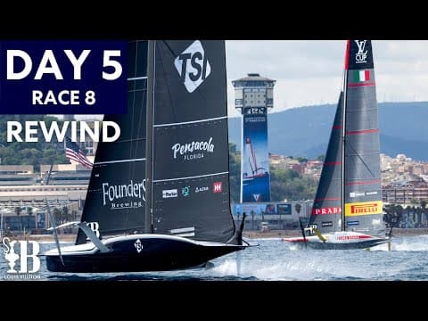 Italians Bounce Back | Louis Vuitton Cup Semi Final Day 5 | 37th America's Cup Highlights Rewind