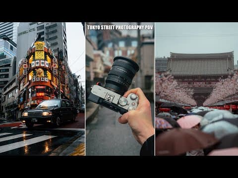 Tokyo Street Photography Pov In The Rain! Sony A7cii | 24-50mm & 70-200mm Ii F2.8