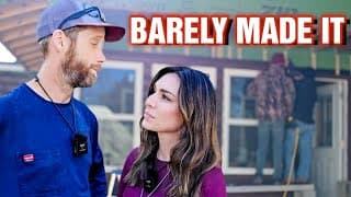 Barely Finished This Part Of Our Cabin Homestead Build In The Bitter Cold