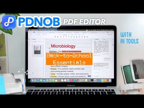 Best Pdf Editor For Students 2025 | Back To School With Tenorshare Pdnob ❤︎ Emmy Lou