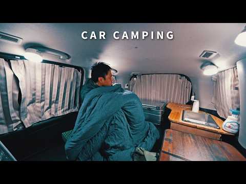 Winter. Car Camping In The Freezing Cold. A Major Earthquake. An Evacuation Drill.