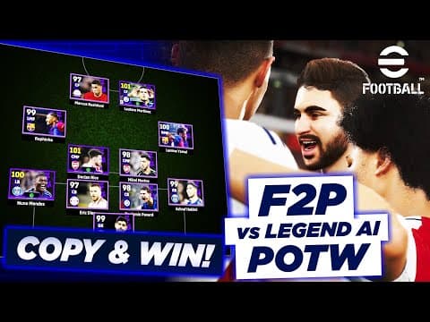 Efootball | Free To Play Team - The Only Formation That Worked Vs Legendary Ai!