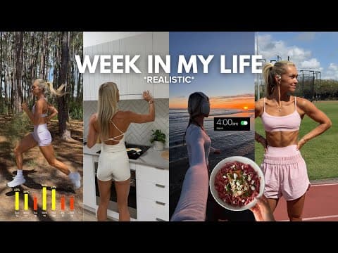 *realistic* Week Vlog | Managing Stress & Racing As An Athlete, 4am Mornings & Noosa Stay-cay