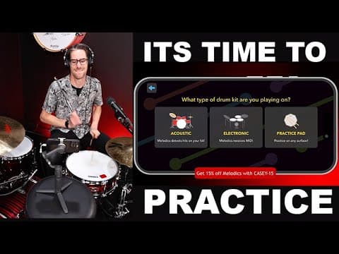 Drum Lessons On Your Phone? Melodics Mobile Demo / Review