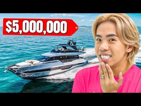 Touring A $5,000,000 Superyacht With 4 Rooms!
