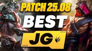 The Best Junglers For Season 15 On Patch 25.08! | All Ranks Tier List League Of Legends