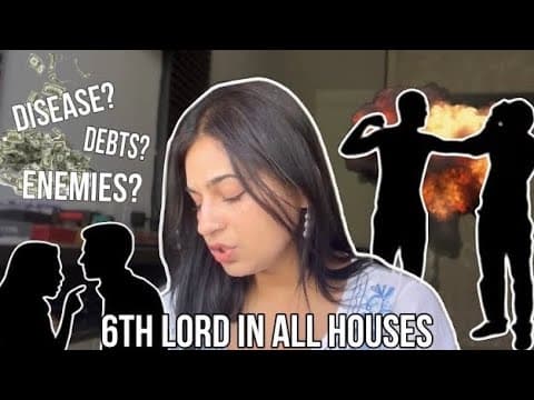 6th Lord In All Houses | Diseases, Debts And Enemies | Rahu Ketu Remedies