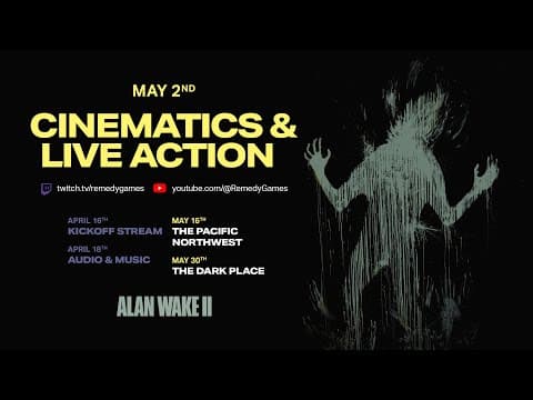 Alan Wake 2: Dev Stream Episode 2 - Cinematics & Live Action